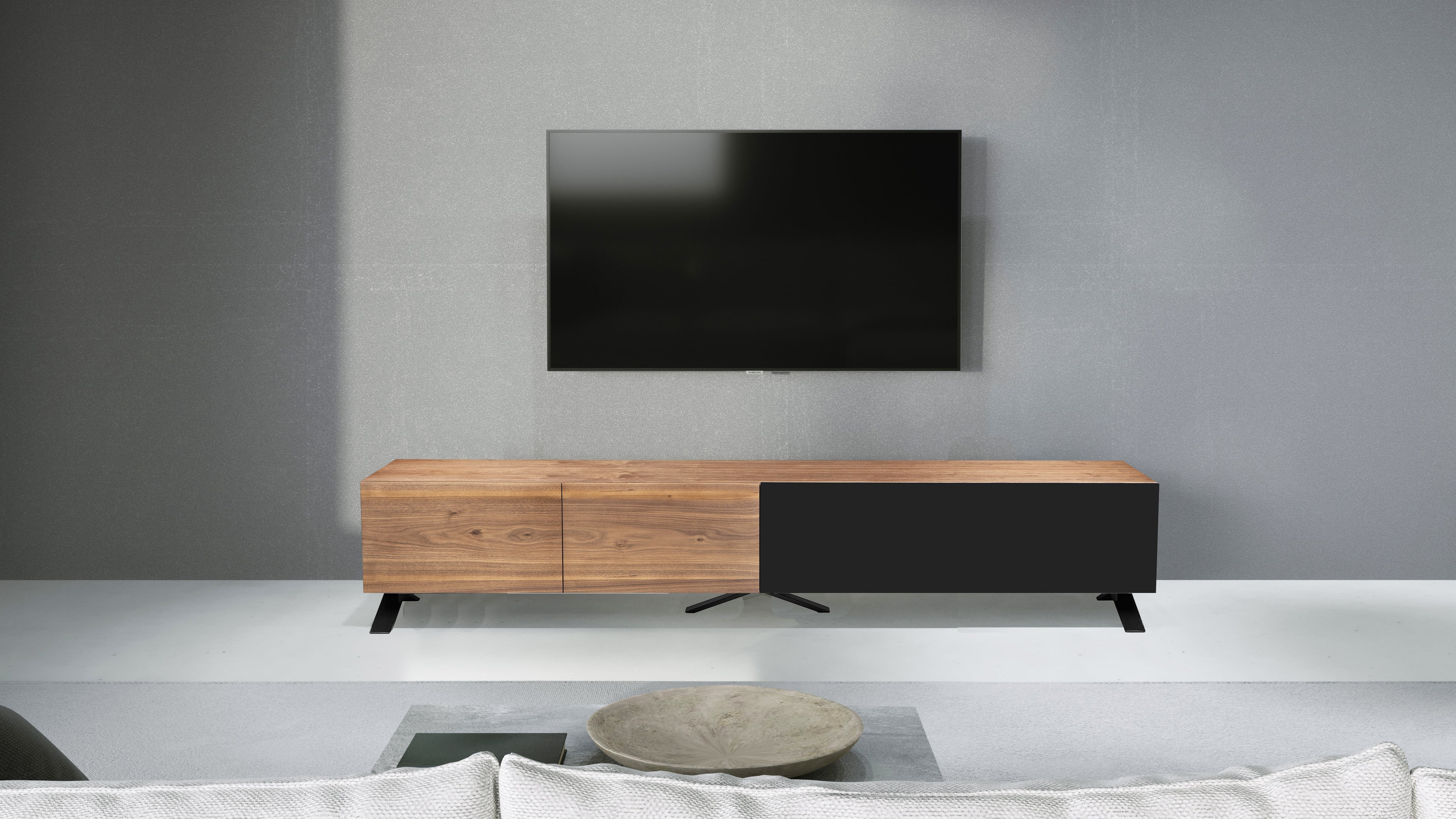 Influencer 90" TV Stand - Walnut
