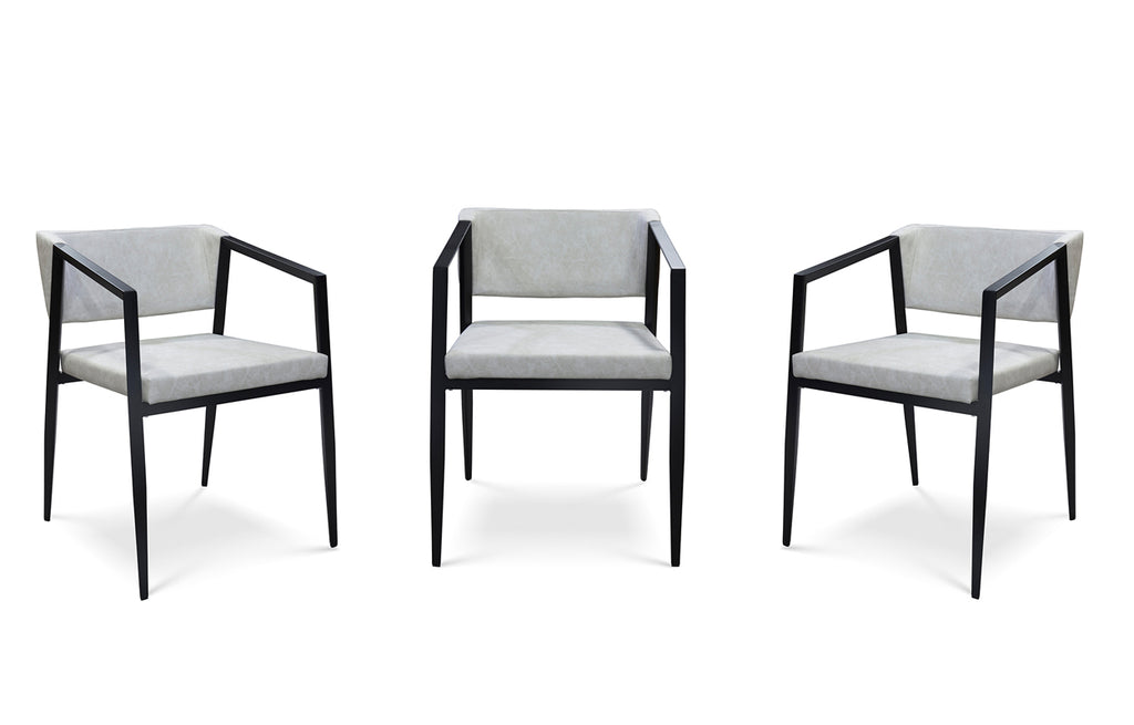 Social Armchair - Light Grey/Black