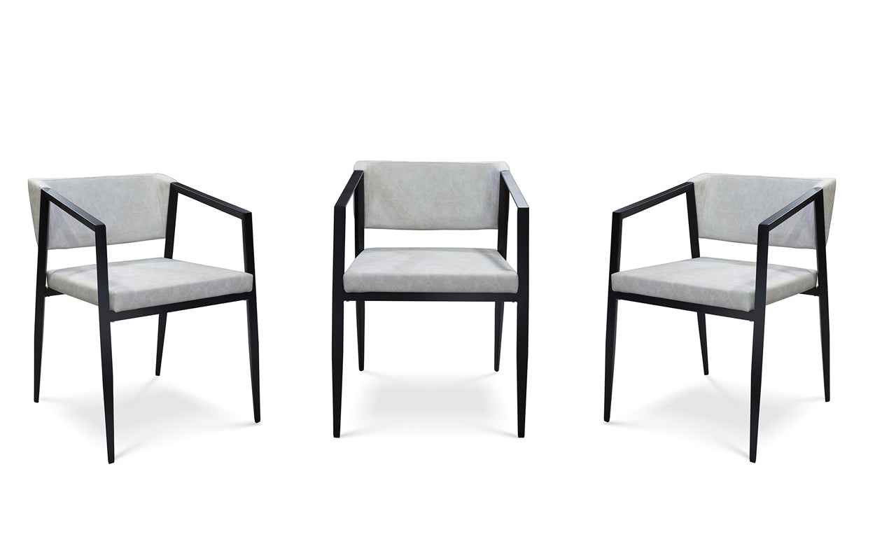 Social Armchair - Light Grey/Black