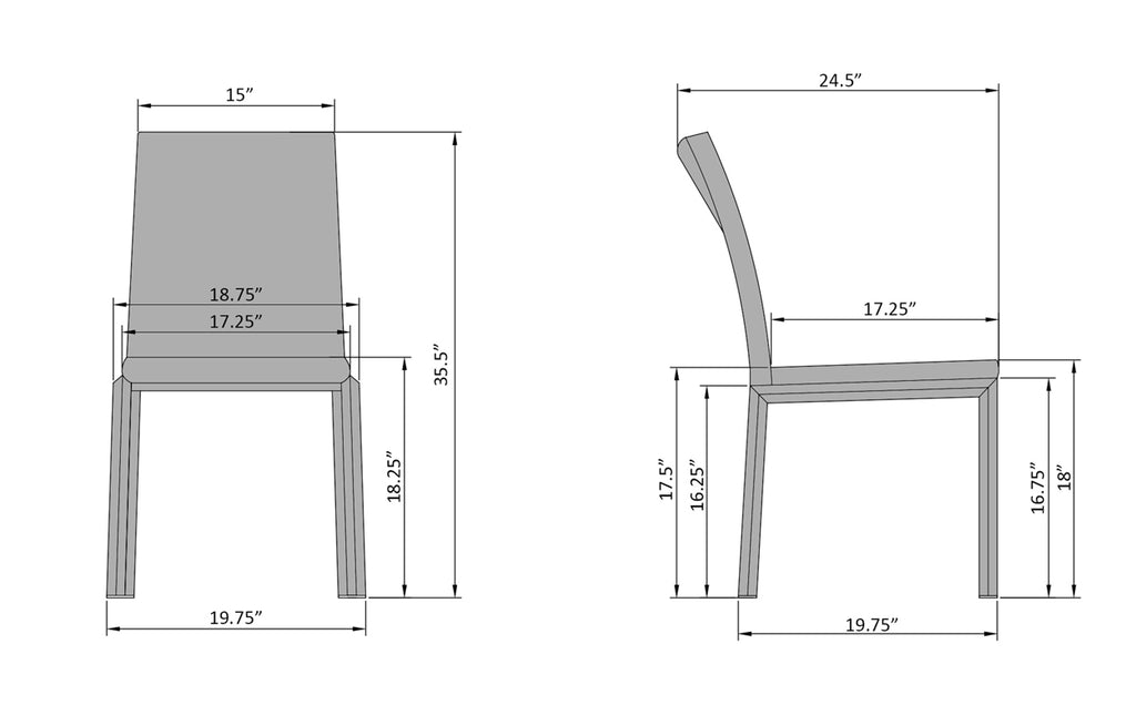 Social Dining Chair - White
